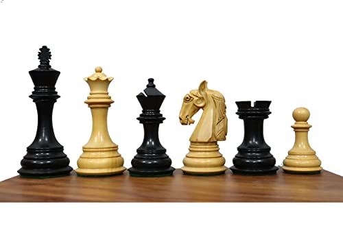9,9 cm lange Schachfiguren aus der Columbian Staunton Serie mit 2 extra Queens – beschwertes Luxus-Schach-Set von Generic