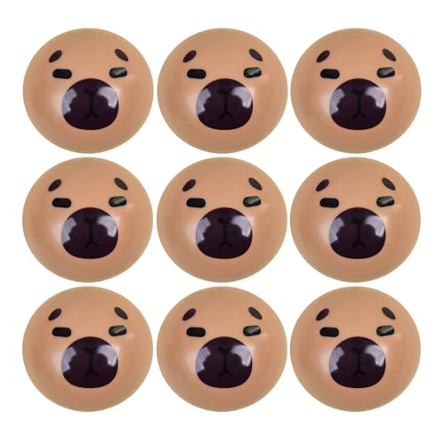 9 x Zappelspielzeug für Kinder, Capybara Funny Squeeze Ball | Ultra-Spielzeug für Mädchen und Kleinkinder 9 x Zappelspielzeug für Kinder, Capybara Funny Squeeze Ball | Ultra-Spielzeug für Mädchen und Kleinkinder von Generic