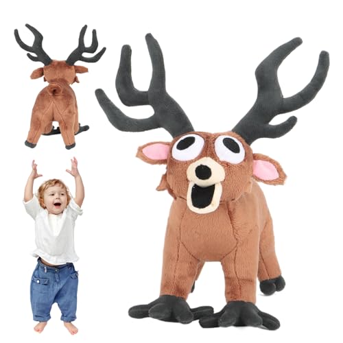 99 Nächte im Wald Plüschtier, Süßer Stofftier-Elch, Monster-Plüschfreund, Weiches Sammlerstück for Erwachsene, Kinder, Spielefans und Spielzeugliebhaber von Generic