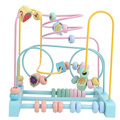 Abacus Math Spielzeug, Handspielzeug für Handaugenkoordination, Weihnachts -Halloween -Thanksgiving für Zuhause (Makkaron-DREI-Draht-Perlen) von Generic