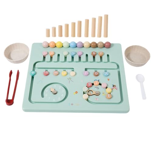 Abakus für Kindermathematik, Spielzeug für Kleinkind 1-3 - Umweltfreundliche Brettspiele Math Manipulative | Multifunktionales Zählen Spielzeug kontert über Bildungsspaß für Kinder Mädchen von Generic