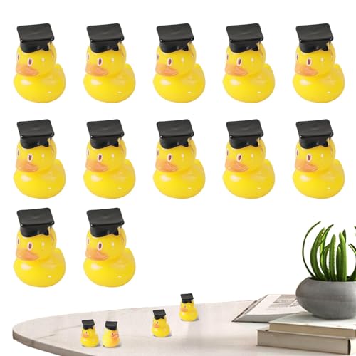 -Abschluss-Enten, Ente mit Grad-Mütze, 12 Stück Abschluss-Enten-Auto-Armaturenbrett-Dekorationen, Lustige Bachelor-Hut-Abschluss-Enten für Pool-Float-Par -Gastgeschenke- -Abschluss-Enten, Ente mit Grad-Mütze, 12 Stück Abschluss-Enten-Auto-Armaturenbrett-Dekorationen, Lustige Bachelor-Hut-Abschluss-Enten für Pool-Float-Par -Gastgeschenke- von Generic