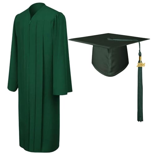 Abschluss-Kleider-Set 2024 – Set mit Pompons, Mütze, Kleid, Abschlussfeier, Kostüme | Abschlusskleid Mütze für Erwachsene, Chorkleider, Dark Green 54, Se référer au descriptif Abschluss-Kleider-Set 2024 – Set mit Pompons, Mütze, Kleid, Abschlussfeier, Kostüme | Abschlusskleid Mütze für Erwachsene, Chorkleider, Dark Green 54, Se référer au descriptif von Generic