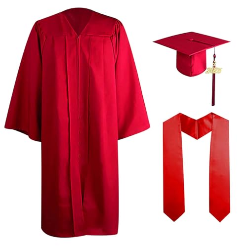 Abschluss Talar mit Hut Schwarz Graduation Robe mit Hat und Schärpe Bachelor Uni Master Kostüm 2025 Bachelor Geschenke Uni Abschluss Kleid Unisex Absolventen Akademischer Talar mit Doktorhut Set Abschluss Talar mit Hut Schwarz Graduation Robe mit Hat und Schärpe Bachelor Uni Master Kostüm 2025 Bachelor Geschenke Uni Abschluss Kleid Unisex Absolventen Akademischer Talar mit Doktorhut Set von Generic
