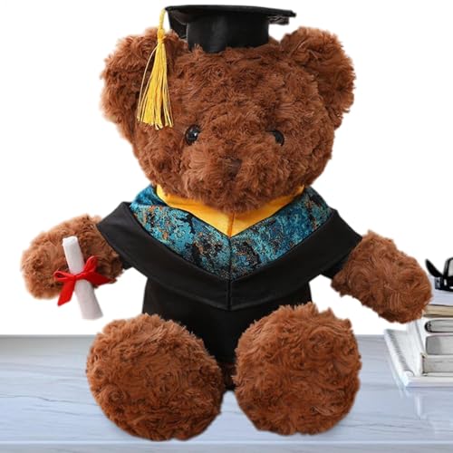 Abschlussbär, Abschlussbär Plüsch | Cartoon umarmen Puppensofa | Abschluss ausgestopfter Bär mit Kleidung und für Ihr/HIM High School College Absolvent für Tierplüsch für Heimzimmeration von Generic