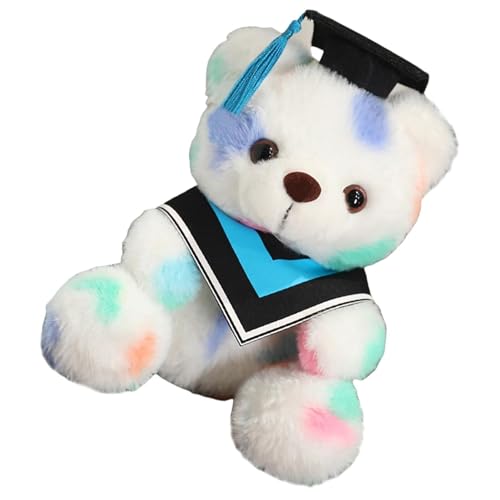 Abschlussbär, Graduationsplüsch 2024 | Regenbogen- , 2024 Graduierung , mit Kleid, , Quasten-Set für den Abschlussball von Generic