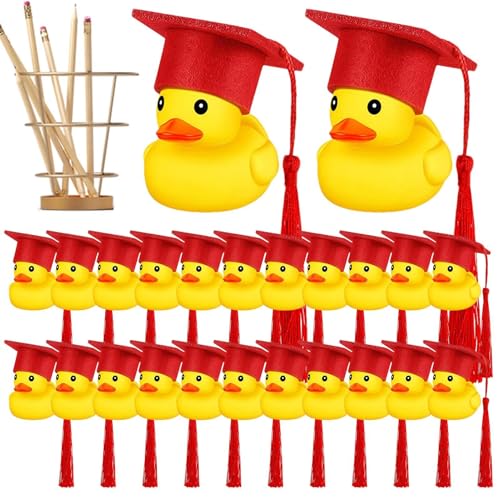 Abschlussgummi Enten - Entzückende Miini -Diplom -Enten | Fun Party Gefälligkeiten Und Figuren Mit Abschlusskappen, Entenabschluss -Accessoires Ornamente Für Abschlussfeierlichkeiten Kinderschauer Abschlussgummi Enten - Entzückende Miini -Diplom -Enten | Fun Party Gefälligkeiten Und Figuren Mit Abschlusskappen, Entenabschluss -Accessoires Ornamente Für Abschlussfeierlichkeiten Kinderschauer von Generic