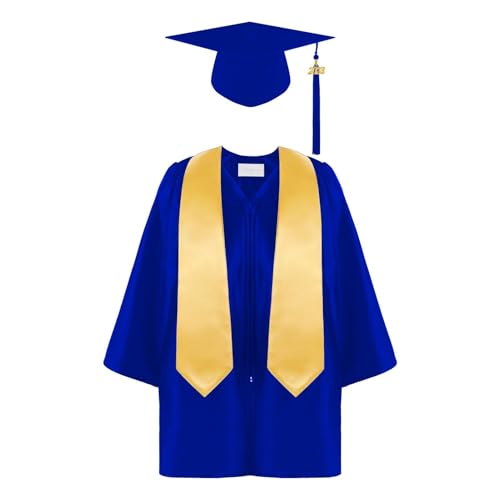 Abschlussuniform Für Kinder - Uni-Abschlusskleid mit Reißverschluss mit Kapuze Und Stirnband | Kindergarten And Primary School Abschluss Outfit Für Und Mädchen, Zeremonienkleidung Für Und von Generic