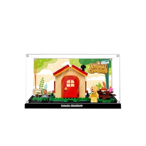 Acryl-Displaybox für Lego 77058 Animal Crossing Bunnies Outdoor-Aktivitäten, Transparente Staubdichte Aufbewahrungsbox für Sammlerstücke, Ohne Modell (Background-2) von Generic