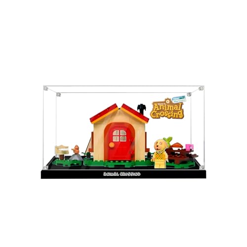 Acryl-Displaybox für Lego 77058 Animal Crossing Bunnies Outdoor-Aktivitäten, Transparente Staubdichte Aufbewahrungsbox für Sammlerstücke, Ohne Modell (transparent) von Generic
