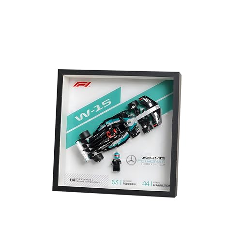 Acryl-Displaybox für Lego Speed Champions F-1 für Mercedes 77244, Wandmontage, Transparente Staubdichte Aufbewahrungsbox und Wand-Fotorahmen für Lego Auto-Enthusiasten (Style A) von Generic