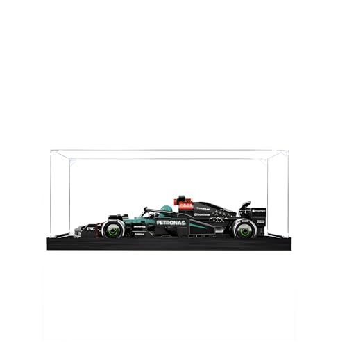 Acryl-Displaybox für Lego Speed Racing F-1 Serie 77244 Merrcedes, Staubdichte Transparente Vitrine Aufbewahrungsbox, 3mm Displaybox, , Ohne Modell (transparent) von Generic