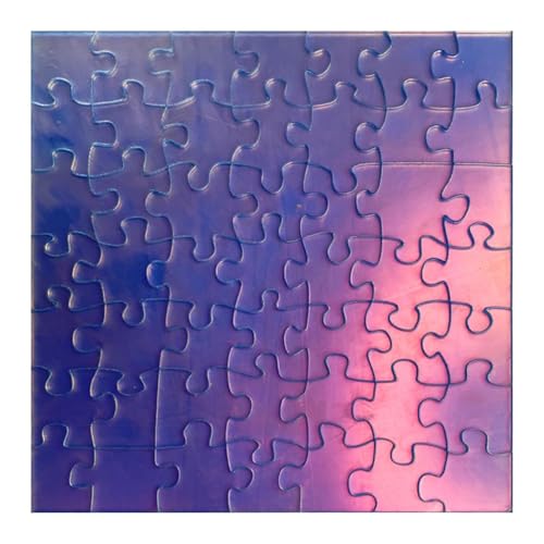 Acryl-Puzzle, deutlich unmögliches Puzzle | Schwieriges Puzzle aus transparentem Acryl, sich nicht wiederholend, irisierend, einzigartig, 49 Teile, nicht wiederholendes Puzzle, Interessenspiel von Generic