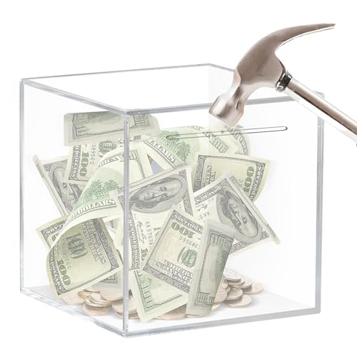 Acryl -Schweinehereise - Bocal Saving, Transparent Economy Box | Teil und Ticket sicher, unzerbrechlich und sicheres Design, ideal für persönliche Einsparungen Acryl -Schweinehereise - Bocal Saving, Transparent Economy Box | Teil und Ticket sicher, unzerbrechlich und sicheres Design, ideal für persönliche Einsparungen von Generic