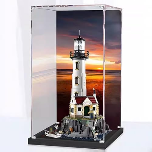 Acryl-Vitrine für 21335 Leuchtturm,NUR Box,Modell Nicht enthalten(Background-b) von Generic