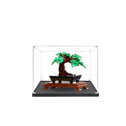 Acryl-Vitrine für Lego 10281 Botanical Collection Bonsai-Baum-Set, Transparente staubdichte Aufbewahrungsbox, Nur Vitrinenbox (Transparent) von Generic