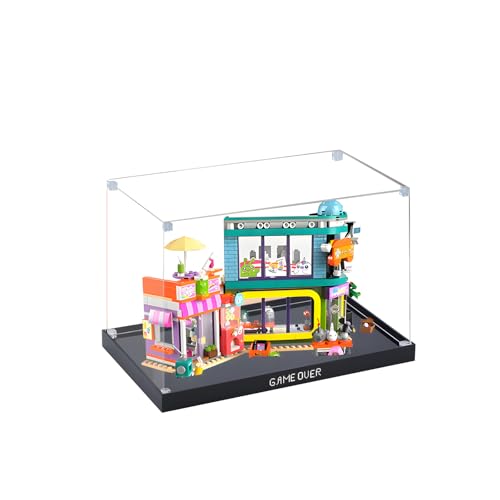 Acryl-Vitrine für Lego 42674 Comicbuch- und Videospielgeschäft, Transparente Aufbewahrungsbox für Bausteine, Sammlervitrine, Ohne Modell (transparent) von Generic