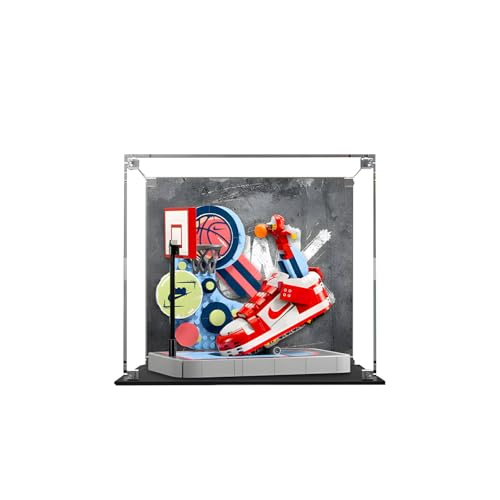 Acryl-Vitrine für Lego 43021 Schuhe Bausteine, Vitrine für Lego 43021 Sets, transparente staubdichte Aufbewahrungsbox, kein Modell (Background) von Generic