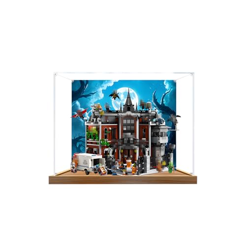 Acryl-Vitrine für Lego 76300 Madhouse, 3mm Vitrinenbox, Klare Staubdichte Aufbewahrungsbox, Schaukasten für Sammlerstücke, Kein Modell (Background) von Generic