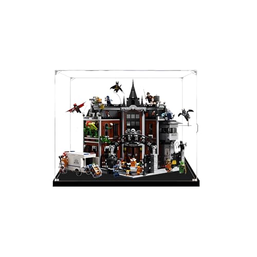 Acryl-Vitrine für Lego 76300 Modulares Irrenhaus Bausatz, transparente staubdichte Aufbewahrungsbox, schützende Vitrine für Sammlerstücke, nur Displaybox (Style A) von Generic
