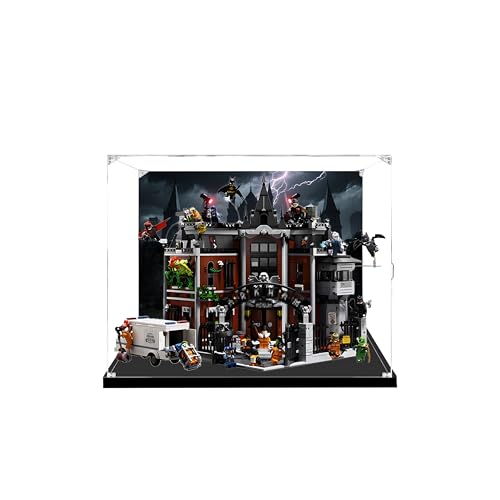 Acryl-Vitrine für Lego 76300 Modulares Irrenhaus Bausatz, transparente staubdichte Aufbewahrungsbox, schützende Vitrine für Sammlerstücke, nur Displaybox (Style B) von Generic