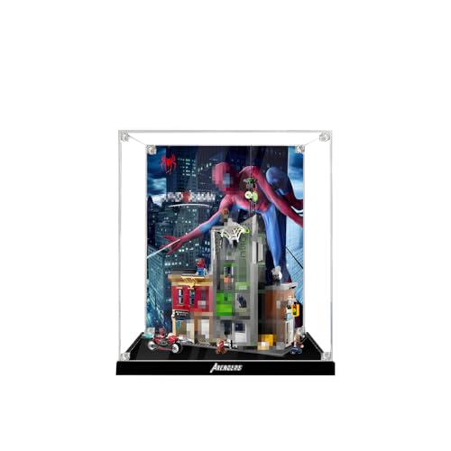 Acryl-Vitrine für Lego 76324, Klare Staubdichte Aufbewahrungsbox, Transparente Vitrine für Baukastenset, Sammlerstücke Display, Ohne Modell (Background-B) von Generic