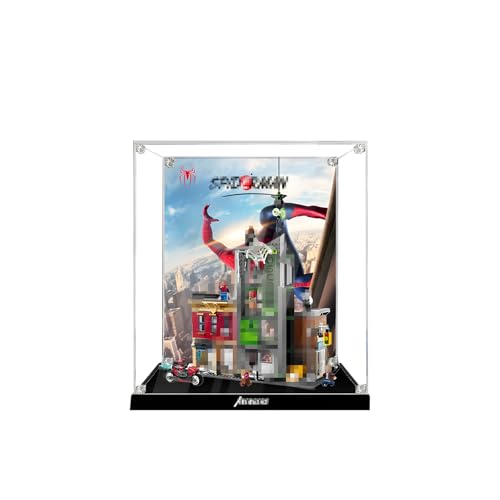 Acryl-Vitrine für Lego 76324, Klare Staubdichte Aufbewahrungsbox, Transparente Vitrine für Baukastenset, Sammlerstücke Display, Ohne Modell (Background-C) von Generic