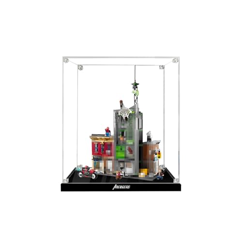 Acryl-Vitrine für Lego 76324, Klare Staubdichte Aufbewahrungsbox, Transparente Vitrine für Baukastenset, Sammlerstücke Display, Ohne Modell (transparent) von Generic