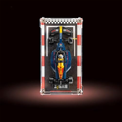 Acryl-Vitrine für Lego 77243 für Red Bull für F1 Speed ​​Champions Set, transparente, staubdichte Vitrine, kompatibel mit Lego Technic 77243 Modell (Modell Nicht enthalten) (A) von Generic