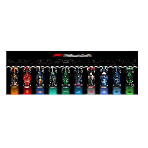 Acryl-Vitrine für Lego Speed ​​Champions 77246 für F1-Rennwagen-Set, transparente, staubdichte Vitrine, kompatibel mit Lego Technic für Visa Cash App RB VCARB 01 (B) von Generic