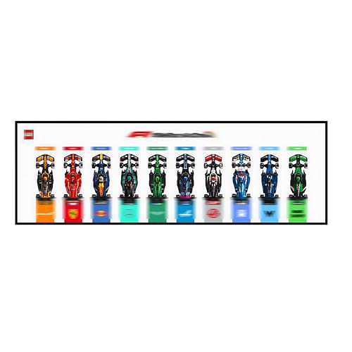 Acryl-Vitrine für Lego Speed ​​Champions 77246 für F1-Rennwagen-Set, transparente, staubdichte Vitrine, kompatibel mit Lego Technic für Visa Cash App RB VCARB 01 (C) von Generic