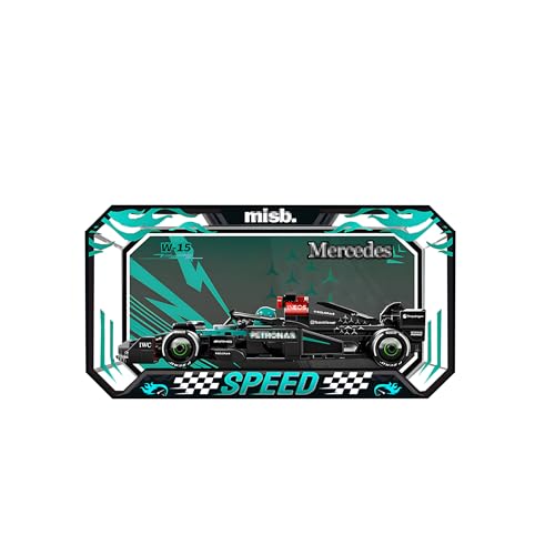 Acryl Vitrine für Lego Speed Champions F-1 für Mercedes 77244, transparente staubdichte Aufbewahrungsbox, Acryl Displaybox für Lego Technic Rennwagen, nur Vitrine (A) von Generic