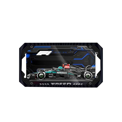 Acryl Vitrine für Lego Speed Champions F-1 für Mercedes 77244, transparente staubdichte Aufbewahrungsbox, Acryl Displaybox für Lego Technic Rennwagen, nur Vitrine (B) von Generic