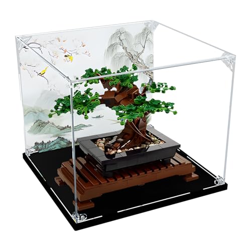 Acrylic Display Box for Le-Go for 10281 Potted Plant Model-3mm Transparent Dustproof Box,Storage Box(No Model) (Background) von Generic