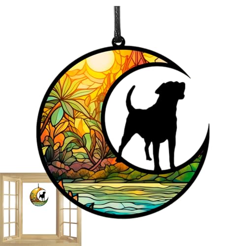 Acrylmondhund Decor-suspendiertes Licht, Transparenter Traumfänger | Accessoire Commorative Handgefertigtes, Beruhigendes Poetisches Element In Der Nähe Eines Fensters, Reading Ecke Acrylmondhund Decor-suspendiertes Licht, Transparenter Traumfänger | Accessoire Commorative Handgefertigtes, Beruhigendes Poetisches Element In Der Nähe Eines Fensters, Reading Ecke von Generic
