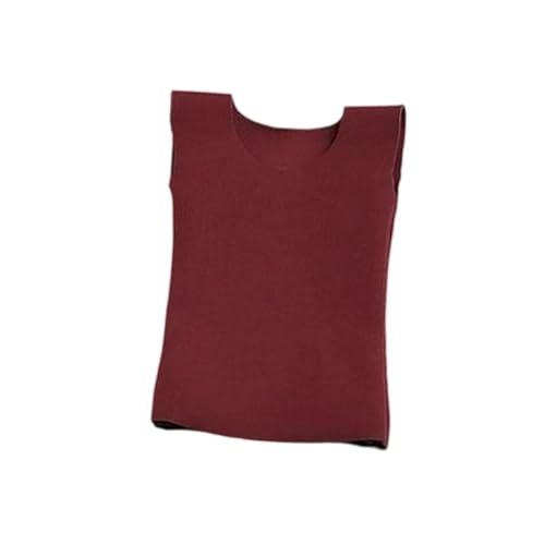 Action-Figur im Maßstab 1/6, Kleidung, Tanktop, modisch, für Damen, Minipuppe, Kostümzubehör für weiblichen Körper, 30 cm, Dunkelrot Action-Figur im Maßstab 1/6, Kleidung, Tanktop, modisch, für Damen, Minipuppe, Kostümzubehör für weiblichen Körper, 30 cm, Dunkelrot von Generic