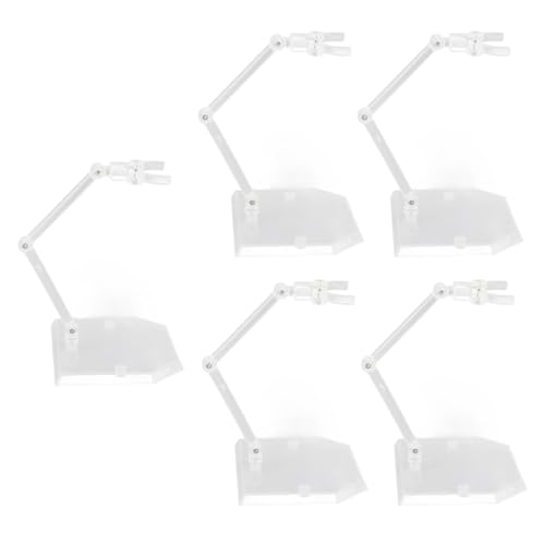 Action-Figuren-Ständer, 5 Stück, Zusammengebaut, Action-Figuren-Display-Halter, Basis, Puppen-Modell-Unterstützung, Verstellbarer Figuren-Halter, Transparent für Puppe Action-Figuren-Ständer, 5 Stück, Zusammengebaut, Action-Figuren-Display-Halter, Basis, Puppen-Modell-Unterstützung, Verstellbarer Figuren-Halter, Transparent für Puppe von Generic