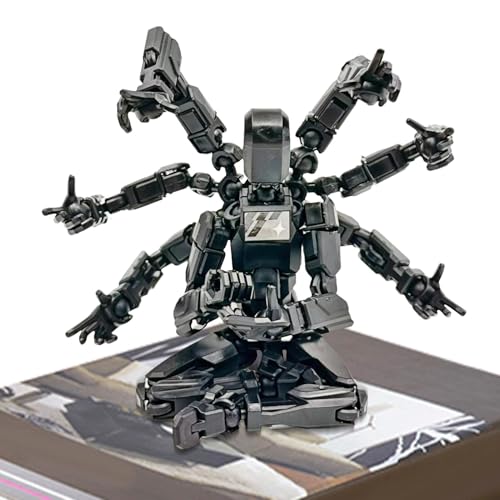 Action-Figurenmodell – Roboter-Cartoon-Figur komplett | Schreibtischdekoration für Fans und Sammler, verstellbare Gelenke für Nachttisch, Couchtisch | Figur Action-Figurenmodell – Roboter-Cartoon-Figur komplett | Schreibtischdekoration für Fans und Sammler, verstellbare Gelenke für Nachttisch, Couchtisch | Figur von Generic