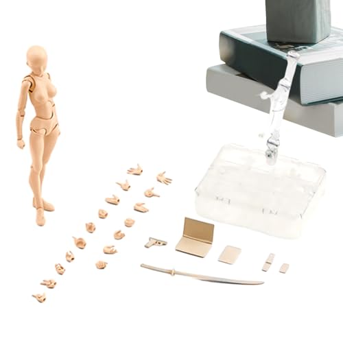 Actionfiguren-Modell-Set – Skizzieren Zeichnen Puppe Mannequin Modell | PVC bewegliche Actionfigur für Künstler mit Basis – perfekt für Fotografie-Requisiten, Malerei, Desktop-Dekoration & Anatomie Actionfiguren-Modell-Set – Skizzieren Zeichnen Puppe Mannequin Modell | PVC bewegliche Actionfigur für Künstler mit Basis – perfekt für Fotografie-Requisiten, Malerei, Desktop-Dekoration & Anatomie von Generic