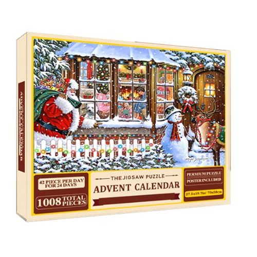 Adventskalender-Puzzle - Weihnachts-Countdown-Kalender für die Urlaubsbehandlung | Puzzleteile mit Puzzleteilen a, Spielzeug für den Urlaub Adventskalender-Puzzle - Weihnachts-Countdown-Kalender für die Urlaubsbehandlung | Puzzleteile mit Puzzleteilen a, Spielzeug für den Urlaub von Generic