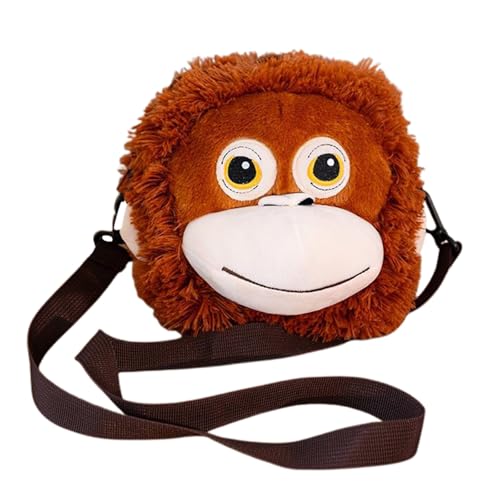Affen-Rucksack-Spielzeug, lustige Simulation, kleine Affenpuppe, Kinderspielzeug, Puppenstoff. Kmk387 (Brown, 22cm) von Generic