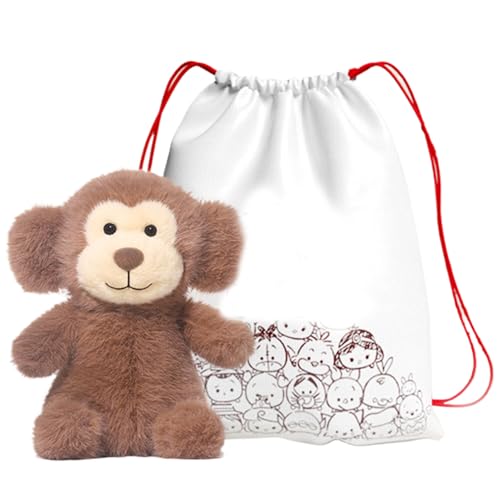 Affenweichspielzeug - Stofftiere Hellbrauner Affe | Weiches Spielzeug plüschkuschelisch | Teddybär kuschely Spielzeug für Kinder Freundin | Affenplüsch für Wohnzimmer Schlafzimmer Dekoration Geburtsta Affenweichspielzeug - Stofftiere Hellbrauner Affe | Weiches Spielzeug plüschkuschelisch | Teddybär kuschely Spielzeug für Kinder Freundin | Affenplüsch für Wohnzimmer Schlafzimmer Dekoration Geburtsta von Generic
