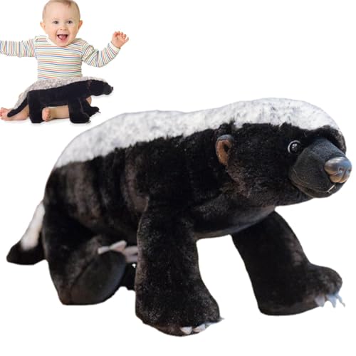 Afrikanischer Honigturse - gepolstertes Spielzeug mit PP -Baumwollfüllung, weicher Polyester -Stoff, realistische Simulationsfigur, | Schwammige Puppe für Kinder und Erwachsene in kreativen von Generic