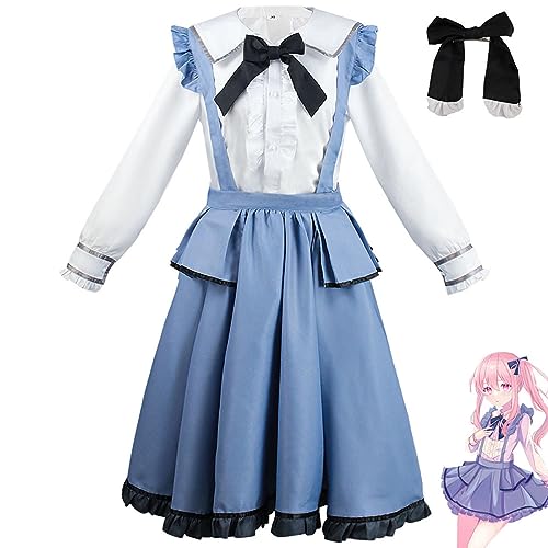 Akiyama Mizuki Cosplay Kostüm Anime Maid Kleid Uniform Halloween Outfits Komplettes Set,3XL-Blue Akiyama Mizuki Cosplay Kostüm Anime Maid Kleid Uniform Halloween Outfits Komplettes Set,3XL-Blue von Generic