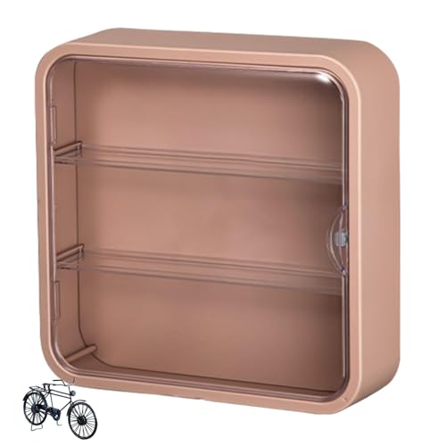 Aktionsfigur Anzeigekoffer - Magnet -Türspeicherbox, 3 -Layer -Puppenorganisator | Staubdestellter Spielzeugregal, Sammelhalter mit großer Kapazität, Display -Organizer, Multi -Layer -Speicher von Generic