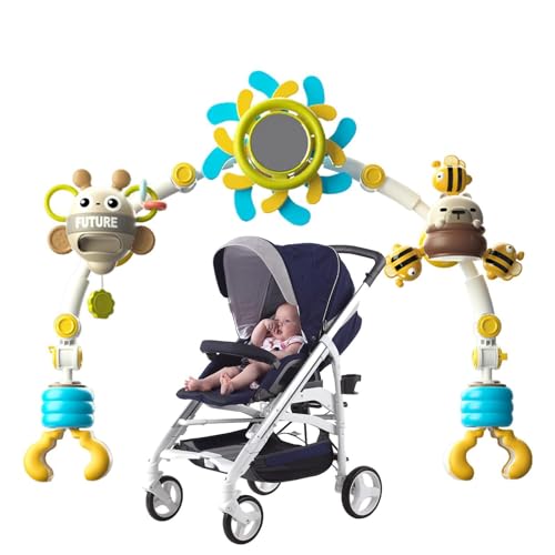 Aktivitätsbogenspielzeug für Kinderwagen, Aktivitätsbogenspielzeug für Kleinkinder - Autositzspielzeug Bogenspielzeug - Integrierte Glocke für Kleinkinder, sensorisches Spielzeug für Kinderwagen, Stub Aktivitätsbogenspielzeug für Kinderwagen, Aktivitätsbogenspielzeug für Kleinkinder - Autositzspielzeug Bogenspielzeug - Integrierte Glocke für Kleinkinder, sensorisches Spielzeug für Kinderwagen, Stub von Generic