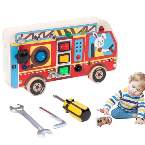Aktivitätsbrett Reisespielzeug,-Brett-Kleinkind-Spielzeug | Lernspielzeug mit LED-Licht, tragbares Schalter-Sensorbrett für Jungen, Mädchen, Kinder von Generic