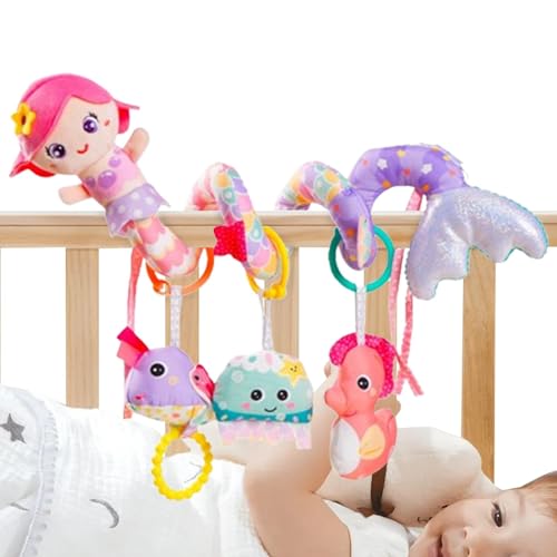 Aktivitätsspielzeug für Autositz und Kinderwagen – Musikalisches Rasselspielzeug, strukturierte Aktivität, mit Spieluhr, Rasseln, BB- für Kinder von 0 bis 3 Jahren von Generic