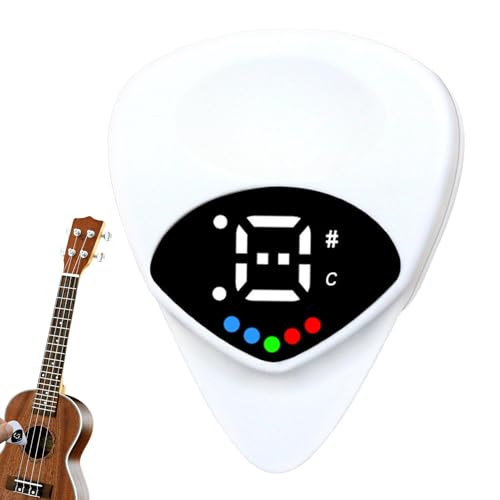 Akustikgitarren-Tuner, Gitarren-Pick-Set, Gitarren-Pick-Tuner | Batteriebetriebenes E-Gitarren-Lernwerkzeug für Frauen, Männer, Anfänger, Gitarren-Enthusiasten von Generic