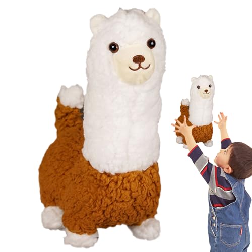 Alpaca Plüschspielzeug - Wanderfunktion, realistisches Bellen - gemütliche Textur, Leichter Build | Stofftiere für Teenager -Mädchen, Schlafenszeit Buddy, Kindergartendekor, Reisekissen, Autofahrtgebr Alpaca Plüschspielzeug - Wanderfunktion, realistisches Bellen - gemütliche Textur, Leichter Build | Stofftiere für Teenager -Mädchen, Schlafenszeit Buddy, Kindergartendekor, Reisekissen, Autofahrtgebr von Generic